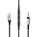 Produktbild Ersatzkabel kompatibel mit Sennheiser Momentum, Momentum 2.0, HD1 Kopfhörer, Kabelfernbedienung und Mikrofon, kompatibel mit iPhone XS/XS Max/XR/X / 8/8 Plus / 7/7plus
