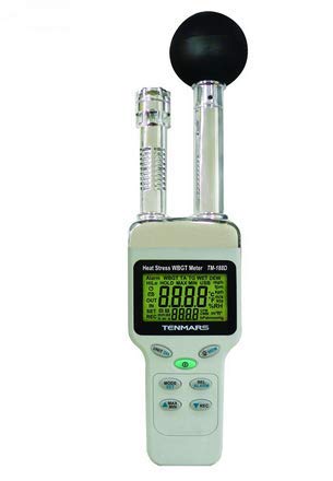 Preisvergleich Produktbild TM188D Messgerät für Hitzestress, Nasslampe, Kugeltemperatur, WBGT, Luftfeuchtigkeitstester, USB mit Datalogger, 12 K Messungen