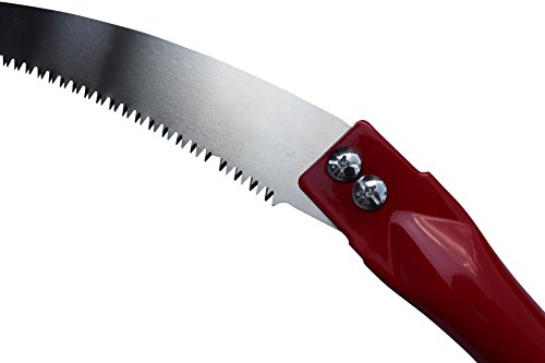 FenWi Teleskop Profi Baumsäge mit gebogener Haken Astsäge und 4,10m Aluminium-Teleskopstange als Baum-Entaster (bis zu 6,50m Höhe sägen) - 8