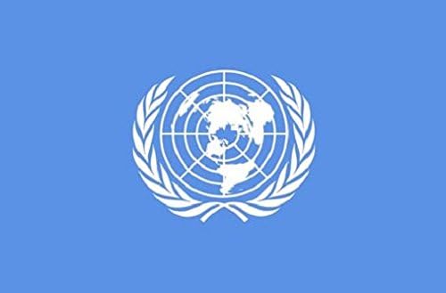 Perfectflags United Nations UN Flag 3ft x 2ft Medium - 100% Polyester - Metal Eyelets - Double Stitched
