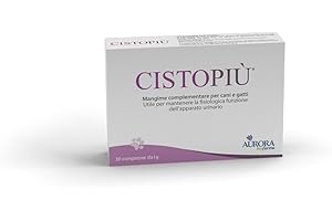Aurora Biofarma Cistopiù - Integratore per Vie Urinarie di Cani e Gatti 30 Compresse