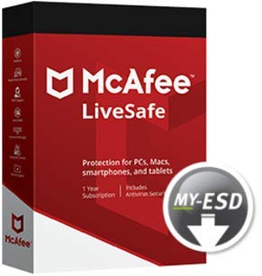 Preisvergleich Produktbild McAfee LiveSafe / Unbegrenzte Geräte / 1 Jahr / ESD / Download / E-Mail