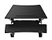 Produktbild Kleine sitzen – Ständer Höhe Verstellbar Desktop Workstation | Ergonomische Schreibtisch Riser Single Monitor (klein) schwarz 680 mm x 580 mm