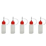5pcs x Empty Plastic Squeezable Liquid Dropper Filling Bottles E-Juice Needle Tip LDPE (10ml)