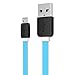 Gizga Essentials Micro USB Cable Tangle-Free (1 meter/ 3.2 Feet) Fast Charging - 2.4Amp Charge & Sync Data Cable - Aqua Green RS.209.00