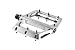 Produktbild Sixpack Millenium 2.0 Flat Fahrrad Pedale silberfarben