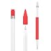 Produktbild MoKo Pencil Case Holder for Apple Pencil - Magnetic Silicone Pencil Holder Grip Sleeve Pouch Cover with Cap for Apple iPad Pro Pencil, Red