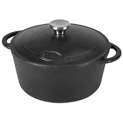 SITRAM Cocotte en fonte ronde - 4 L - Noir - Tous feux dont induction
