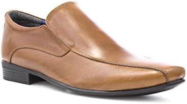 Frank James Mens Tan Leather Slip On Shoe - Size 9 UK - Brown