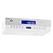 Produktbild auna KR-100 WH • Küchenradio • Unterbau Radio • MP3-fähiger USB-Port • PLL UKW Tuner • 30 Senderspeicherplätze • Bluetooth • Dual-Alarm • Schlummerfunktion • Stereo-Speaker • weiß