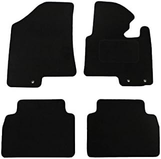 Simply Car Tailored Fit Black Carpet Mat 4 Piece Floor Mats Set
