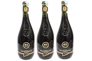 HELLENIKOS 3x Cavino Mavrodaphne Mavrodafne aus Patras Griechenland a 750 ml roter Likörwein griechischer Rotwein Rot Wein Likör + 1 Probier Sachets Olivenöl aus Kreta a 10 ml