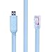 Produktbild USB-Konsole-Kabel USB zu RJ45 Kabel Essential Accesory von Cisco, Netgear, Allgegenwärtig, Linksys, TP-Link Router/Schalter für Laptops in Windows, Mac, Linux