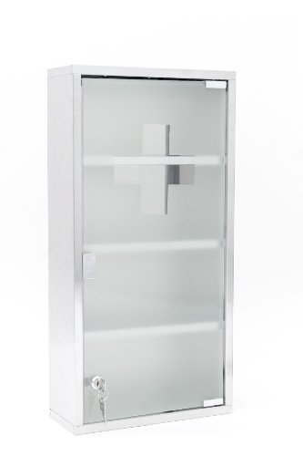 Intercube 75x30cm Design Medizinschrank Arzneischrank Edelstahl XXXL - 2