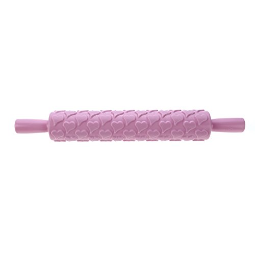 11 x Fondant Rollstab Struktur-Teigrollen STAR-LINE® Prägerolle Rollfondant Deko Teigrolle Torten Dekoration Musterrolle Blume Schmetterling - 9