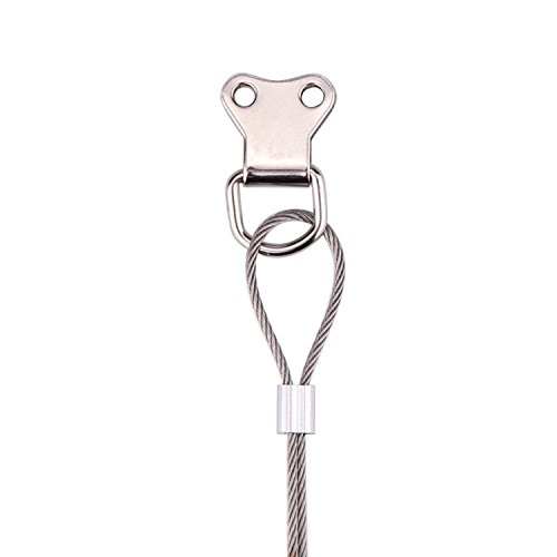 eBoot schwerlast D-Ring Bilderrahmen Bild Aufhänger Kleiderbügel doppelte Löcher mit Schrauben, 25 Stück - 5