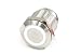 Produktbild Phobya Vandalismus/Klingeltaster 19mm Edelstahl, weiß Ring beleuchtet 6pin Wasserkühlung Überwachung