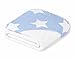 Large Hooded Towel, White with Blue Stars Hood, 100 x 100 cm