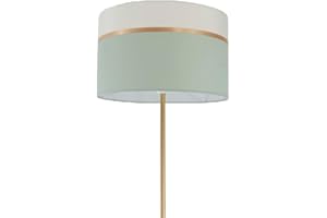 Abat-Jours À Deux Couleurs 40cm Vert Pour Lampes De Table suspension de Sol Pour Salon Chambre, E27 & E14 Max 60W Par Stella & Mag Creative