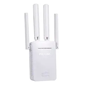 Layfuz WiFi/AP Wireless Range Extender Signal Amplifier 300M s for Home Office with 4 High Gain External Antennas EU Plug