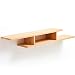 Produktbild Eeayyygch schwebendes Regal, Wandhalterung, TV-Schrank, Wand-Hintergrund, Aufbewahrungsregal für DVD-Player, Sat-TV, Wohnzimmer, Schlafzimmer (Farbe: Walnuss) Beech
