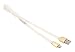 Memore Micro usb android pin 2.4A Fast Charging & High Speed Data Sync Flat Cable Cord. (white color) RS.249.00