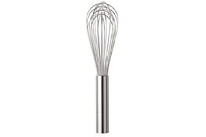 BEGHAL Professional Kitchen Whisk for Catering Stainless Steel Heavy Duty Balloon Whisk in 5 Sizes (25CM /10")