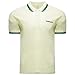 Produktbild Herren Poloshirt Lambretta Target & Logo, Baumwolle, SS 1650, Sylvan Green Gr. S, gebrochenes weiß