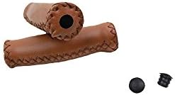 A pair bicycle grips, hole 22mm PU leather handle long 120mm, soft and comfortable, shock absorption sponge handle.
