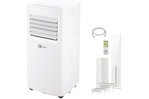 NAICON Diloc Over Climatizzatore Condizionatore Portatile Wi-fi senza tubo e con tubo 9000 Btu Riscaldamento, Raffreddamento, Deumidificatore, pompa di calore, classe A Senza Unità Esterna con Telecomando