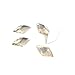 Five Season 100pcs Rhombus Flat Back Rhinestones Flatback acrylic Gems for Nail Art--Champagne
