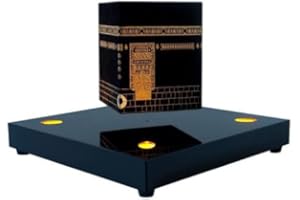 MagneticLand KAABA illuminée en lévitation sur Base Deluxe