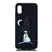 Produktbild Everainy Kompatibel für Xiaomi Mi 8 Pro Hülle Silikon Bumper Gummi Kreativ Cover Hüllen für Xiaomi Mi 8 Pro Handyhülle Stoßfest TPU Stoßstange Schwarz Schutzhülle (Paar)