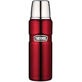 Thermos del acero inoxidable Frasco Rey - rojo (470 ml)