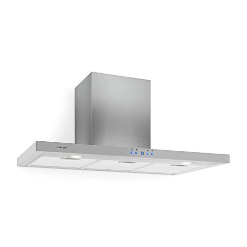 spécifications Klarstein Limelight - Hotte aspirante murale encastrable 90cm en acier inoxydable (extraction 620 m³/h, mode recyclage possible, 3 niveaux de puissance, timer)