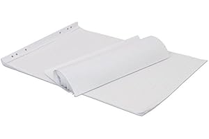 FOXCUP Flipchart-Blöcke- 5x20 Blatt 65 x 98 cm, einseitig kariert, Rückseite unbedruckt, 6-fach Lochung