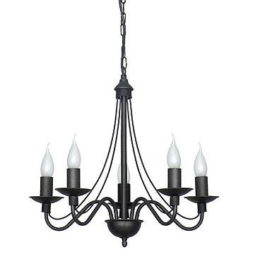 Preisvergleich Produktbild Klassische Kronleuchter 5x40W / E14 RÓA CZARNA 397F1 Aldex