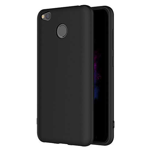 Funda Xiaomi Redmi 4X  AICEK Negro Silicona Fundas para Redmi 4X Carcasa Xiaomi Redmi 4X Negro Silicona Funda Case