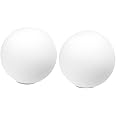 OSALADI Ceiling Lamp Shade 2pcs Milky White Ball Lampshade G9 Globe Lamp Acrylic Glass Round Chandelier