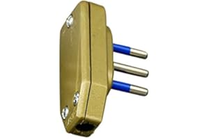 TOSEND Spina Elettrica Piatta 10 Ampere 2P + T (Oro)
