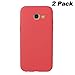 Produktbild Asnlove Galaxy A5 2017 Hülle Dünn Silikon, 2 Pack Handy Schutzhülle für Samsung Galaxy A5 2017 Hülle TPU Silikon Backcover Case Handytasche Einfarbig Telefon-Kasten Tasche Schutz Cover Design Rot