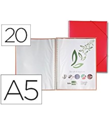 Carpeta A3 Plastico Eco-eco Eco096 - Cuaderno De Presentación (A3, 50% Reciclado Carpeta Espiral Con 50 Fundas De Plastico A4