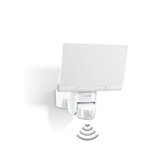 Steinel Sensor LED-Strahler XLED Home 2 weiß – modernes Flutlicht mit voll schwenkbarem LED-Panel, 14.8 W LED Fluter mit 140° Bewegungsmelder und max. 14 m Reichweite, Scheinwerfer mit 1184 lm Helligkeit und einer Lichtfarbe von 4000 K (neutral-weiß), edle Opal-Optik, 033088 [Energieklasse A++ to A] - 4