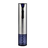 Exclusivo Wine Accessories set de regalo: nuestro abridor de botella está equipado con un cable de carga USB (no incluido el Charing plug).Tendrás un cuchillo cortador de vino, un vino vertedor, y un sellador al vacio.