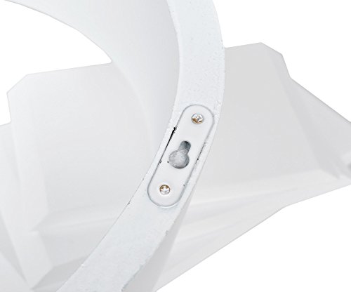 3er Regal Set Heart Bücher CD Wandregal Hängeregal in Herz Form Weiß Matt - 4