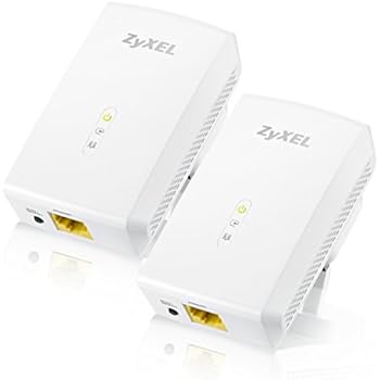 Zyxel 1000Mbps Powerline Gigabit Ethernet Adapter Twin Pack - Wallmount [PLA5206-GB0201F]