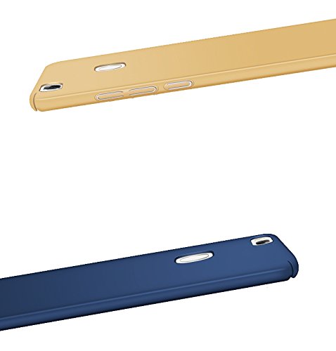 Qissy   Carcasa Huawei P9 Lite Todo Incluido Anti-Scratch Anti-Huella Dactilar a Prueba de Choque Suave Protective Case Cover Skin para Huawei P9 Lite  Azul Real 