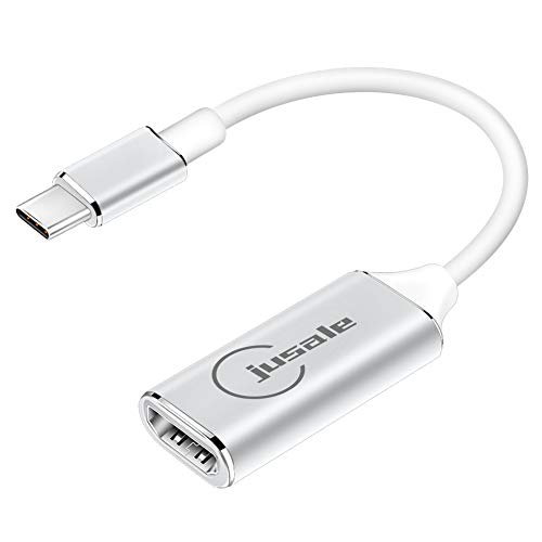 Jusale Type C to HDMI Adapter Color Blanco Adaptador de Cable Plata