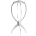 Durable Stable Folding Wig Stand Cap Holder Stand Collapsible Wig Hat Cap Stand Holder (White Color)