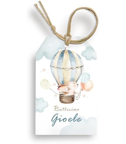 50 scatoline portaconfetti Mongolfiera, gadget per feste